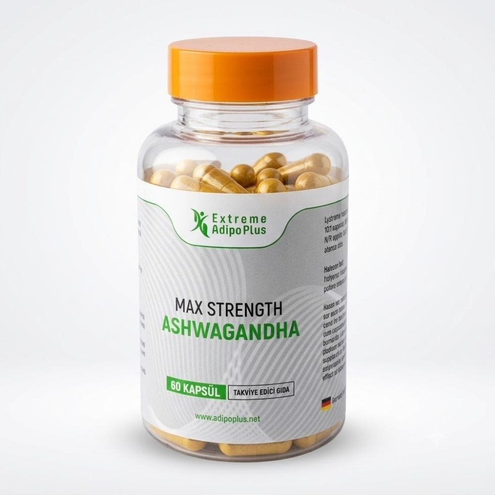 Adipo Plus Extreme Max Strength Ashwagandha – Stres, Kortizol ve Performans Desteği 450 mg 60 Kapsül