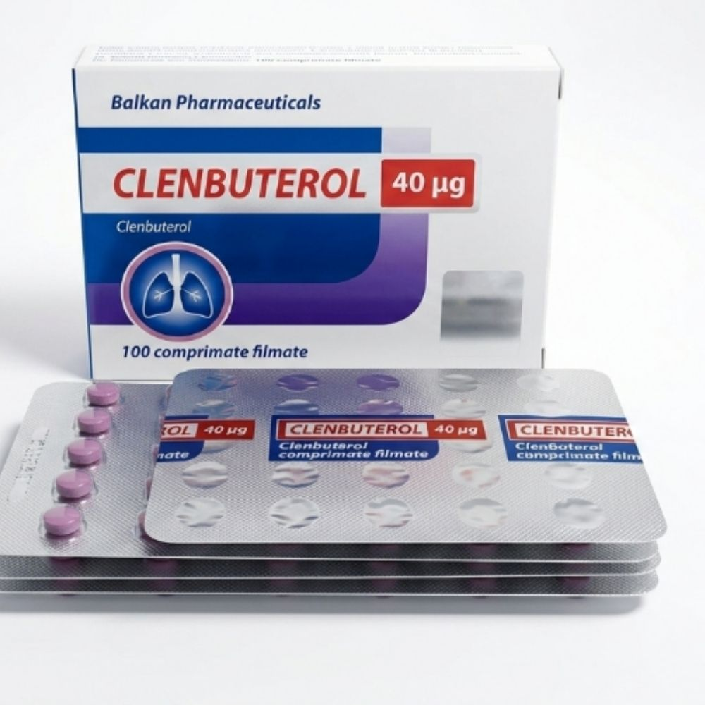 Balkan Pharma Clenbuterol 40mcg 100 Tablet (Yeni Seri)