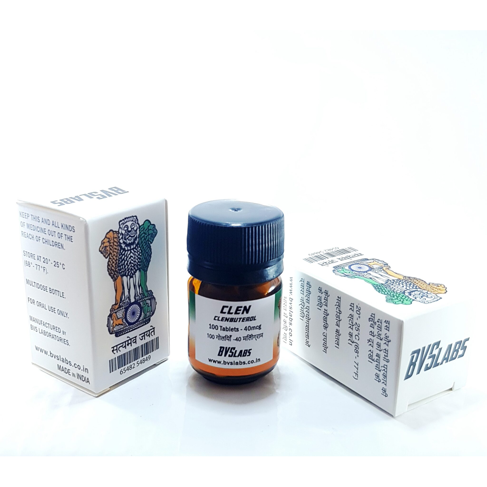 Bvs Labs  Clenbuterol 40 Mcg 100 Tablet