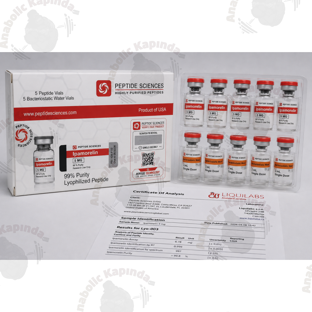 Peptid Sciences Ipamorelin 5 Mg 5 Flakon + Antiibakteriyel Su